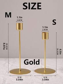 1入歐式精品晚餐裝飾燭光，家居浪漫桌面配件，客廳鐵藝燭台 - 彩色 - 查看 4