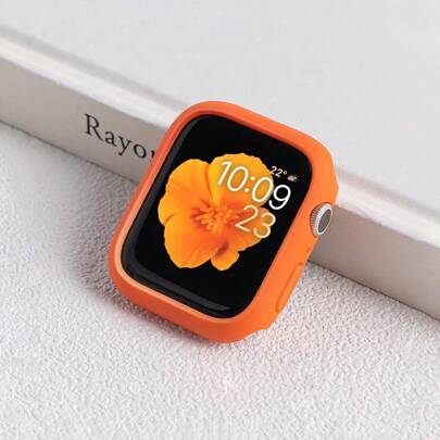 1 Ốp bảo vệ bằng silicon màu kẹo cho nữ, chống sốc, phù hợp với đồng hồ Apple Watch Ultra 2/Ultra/SE/Series 10/9/8/7/6/5/4/3/2/1 38/40/41/42/44/45/49/46mm