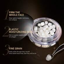 1 Caixa/70g(Ml) Creme Preenchedor de Colágeno Carmel Bos-In-Dipeptide, Hidrata & Nutre, Fino e Suave, Reduz Linhas Finas, Anti-rugas e Firmador, Deixa a Pele Clara e Delicada, Fácil de Absorver, Não Oleoso, Enriquecido com Colágeno, Adequado para Homens e Mulheres, Conveniente para uso em Casa ou Viagem