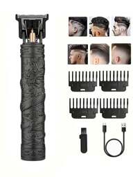 2-In-1 Men's Electric Shaver & Beard Trimmer, Multi-Functional USB Rechargeable Shaving Razor With 3 Heads - Portable For Car Use