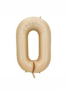 1pc Number Design Balloon, 32 Inch Number Balloon For Birthday Party