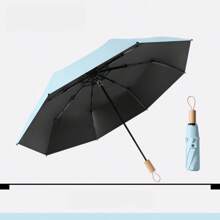 1 paraguas con mango de madera en múltiples colores - Multicolor - Ver 11