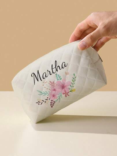 New Cosmetic Bag, Custom Photo Cosmetic Bag, Can Be Customized To Your Unique Design, Lightweight Zipper Cosmetic Bag Is Also Perfect For Coin Purse, Pencil Case, Perfect For Shopping, Date, Vacation, Travel, Festival, Party Or As A Gift, Octagonal Rhinestone Makeup Bag Shop Back To School,Customized Toiletry Bags,Summer Holiday,Chic Autumn,All-Purpose,Large Capacity,Versatile,Multifunction,Colorful,Cute,Adorable,Contracted,Funny,Kawaii,Y2K,Minimalist,Commuting,Business Casual,Basics,Custom,Personalized,Unique,Customized,Ideal Gifts For Him,Ideal Gifts For Her,Her,Family,Friends,Girlfriend,For Anniversaries,For Birthdays,For Holiday/ Vacation,For Outdoors/Outings/Travel/Hiking/Stadium/Sports/Climbing,For Business/Commute/Work/Office,Look Glamour