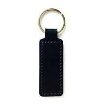 Creative Double-Sided Car Line PU Leather Keychain, Small Gift Metal Pendant For Car Keys