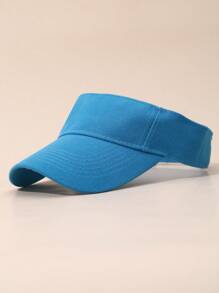 Solid Color Plain Sun Hat For Girls, Sunscreen Sun Shade Cap For Boys, Sports Visor Cap For Summer Running