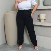 Plus Size Pants - màu đen - Xem 3