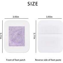 10pcs Lavender Scented Foot Patches - Purple - View 2