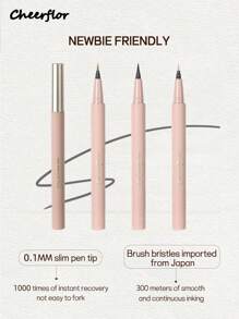 CHEERFLOR Ultra Fine Liquid Liner Pencil, Eyeliner Pencil, Lower Eyelashes Pencil, Lying Silkworm Shadow Pencil, Intense Color, Smooth Ink Flow, Fast Dry, Waterproof And Sweatproof,600mg