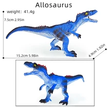 15 piezas Opciones de modelos de dinosaurios realistas, de 5 a 9 pulgadas de longitud, material sólido de PVC, decoración artesanal y juguetes educativos para niños, que incluyen Tyrannosaurus Rex, Carnotaurus, Spinosaurus, Brachiosaurus, Stegosaurus, Ankylosaurus, Triceratops, Velociraptor, Allosaurus, Diplodocus, Giganotosaurus, Suchomimus, Pteranodon, Modelos de dinosaurios, un gran regalo para la decoración de la habitación en festividades