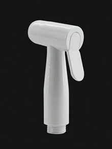 HENGYI 手持式淋浴花洒，家用加壓噴頭，用於浴室廁所坐浴清洗 - 白色 - 查看 2