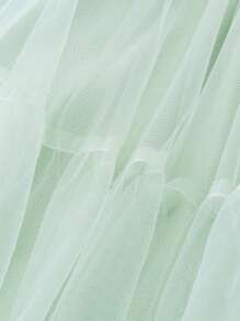 mini bala Mädchen Kleid, süßes Prinzessinnenkleid aus Tüll mit Puffärmeln für Kinder im Sommer