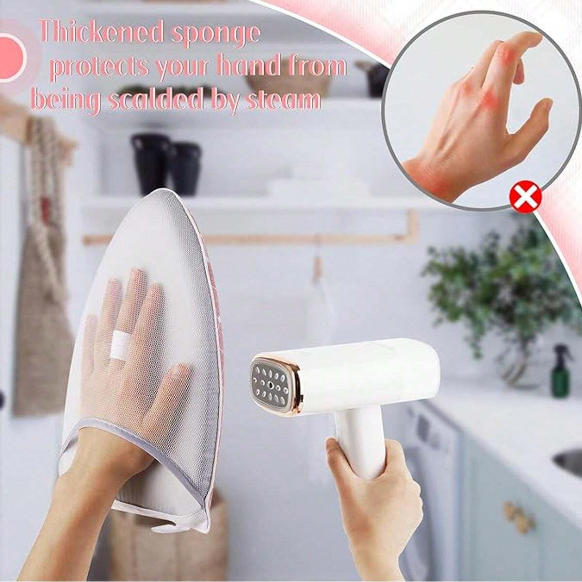 Garment Steamer Ironing Glove, Waterproof Mini Ironing Board With
