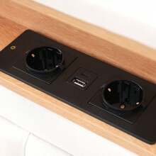 KOMHTOM Polsterbett, Doppelbett mit 4 Schubladen & USB/Typ C Steckdose, 160*200cm,Doppelbett mit 4 Schubladen& USB C Steckdose, Polsterbett 160x200cm, Höhenverstellbarem Kopfteil, Lattenrost aus Holz(Ohne Matratze)