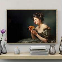 1 bức tranh cô gái cổ điển bằng vải canvas treo tường, tranh trang trí tường để làm quà tặng, phòng ngủ, văn phòng, phòng khách, quán cà phê, quán bar, trang trí tường, trang trí nhà và ký túc xá - Nhiều màu - Xem 10