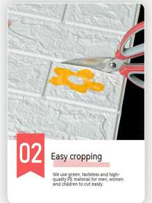 3/10/20/40/100pcs 3D Brick Textured Wall Stickers, 13.77*11.8 Inches Self-Adhesive Wallpaper, Aesthetic, Waterproof, Oil-Proof, Convenient To Cut, Suitable For Living Room, Bedroom, And Kitchen, Stickers, Wall Decal, Vinyl Decal For Home Decorations, Spring Decoration Items Refresh Your Home, Festival Decoration Stickers Gifts Birthday Graduation