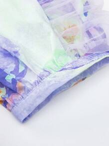 mini bala 年轻女孩短袖衬衫夏季透气时尚潮流衬衫别致衣服 - 綠色 - 查看 7