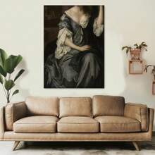 1 bức tranh cô gái cổ điển bằng vải canvas treo tường, tranh trang trí tường để làm quà tặng, phòng ngủ, văn phòng, phòng khách, quán cà phê, quán bar, trang trí tường, trang trí nhà và ký túc xá - Nhiều màu - Xem 14