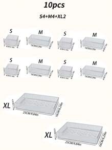 1pc Transparent Drawer Style Makeup Storage Box With Compartments For Cosmetics, Perfumes, Lipsticks, Eyebrow Pencils, Etc.,For Holiday Beach, Bathroom Collection, Bedroom Collection, Large Capacity