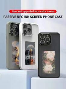 Phone Case With NFC Projection E-Ink Screen Compatible With IPhone 13 14 15 Pro Max - Grey - View 4