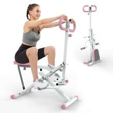 Squat Machine For Home, Assist Trainer For Glutes Workout Foldable With Resistance Bands, For Botty Glutes Butt Thighs, Ab Back/Leg Press Hip Thrust For Home Gym Fitness - Pink - View 1