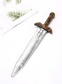 1 pieza Espada romana medieval retro colorida COS, arma de caballero, duradera y elegante para festivales, fiestas y uso diario en Halloween