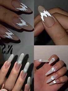 2 Bottles High Glossy Metal Strip Nail Art Jewelry Gold And Silver Mixed Size Metal Stripe Nail Art Pendant Y2K Sparkly Party Nail Art Decoration Nail Salon Accessories Diy Nail Supplies Nails Nail Charms Nail Gems