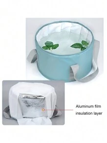 1 pieza de cuenco de baño de pies portátil plegable - Alivia y refresca tus pies en cualquier lugar y en cualquier momento para mujeres y hombres