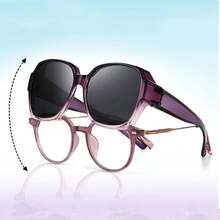1 Stück polarisierte Überzieh-Fashionbrille für Frauen und Männer, zum Tragen über Sehbrille für Fahren, Strand, Reisen