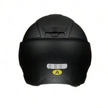 Unisex Electric Bicycle/Motorcycle Helmet With Dual Visor, Open Face Helmet - Stylish New Model - Black - View 5
