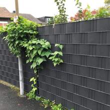 LILIIN PVC Privacy Strips, 35m/65m/70m, Anthracite/Grey/Green, Privacy Fence Film 450g/M², Rod Mesh Fence Including Fastening Clips, Wind Protection Garden Fence,Garden Tools, Gardening Tools For Garden - Anthracite - View 7