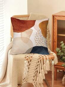 4 Stück abstrakte minimalistische goldene Punkt kreative Kissenbezüge, geeignet für Party, Heimdekoration, Wohnzimmer, Sofa, Schlafzimmer, Kopfteil, dekorative Taillenkissen, Büro, alle Jahreszeiten, 45cm x 45cm, ohne Kisseninnenfüllung