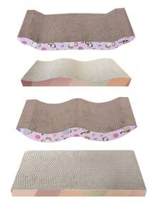 1pc Corrugated Cardboard Cat Scratch Board, Suitable For Cat To Grind Claws And Relieve Stress