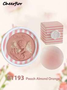 CHEERFLOR Embossed Solid Color Blush, Cheeks Powder Blush, Smooth Mate Face Blush, Light, Smooth, Facial Beauty Cosmetic Makeup - CFR1193 - 查看 3