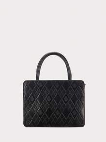 DK DKMG 1pc Women's Professional Business Casual Crocodile Pattern & Other Print Lightweight Outdoor Travel Commute Office Handbag, Tote Bag, Shoulder Bag, Suitable As Gift And For Daily Use