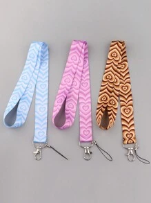 1入組愛心圖案手機掛繩