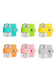 1 pieza/2 piezas Organizador de cable de auriculares de silicona, apto para auriculares con cable y cables de datos