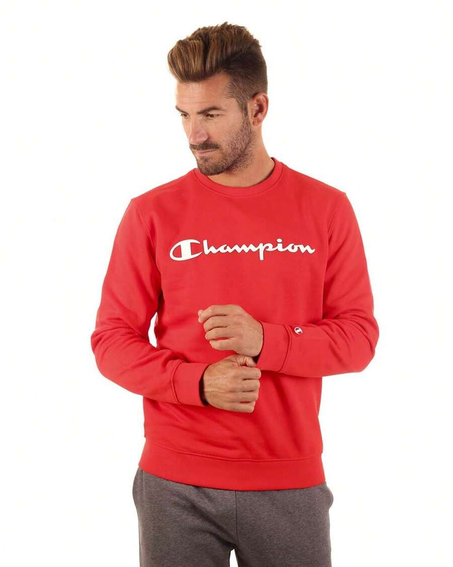 Champion Sudaderas de estilo novio para hombre - Rojo - Ver 1
