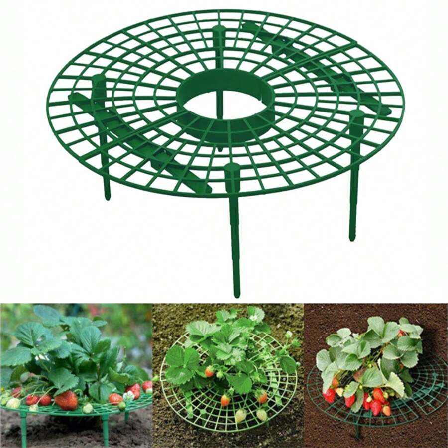 5pcs Set Gardening Fruit Trays, Watermelon Rack, Agricultural Vegetable Fruit Anti-Rot Plastic Fixed Tray, Outdoor Garden Farm Watermelon Anti-Fall Anti-Rot Protection Rack