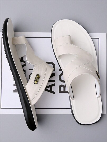 2024 Plus Size Fashion Casual Slippers, New Summer Men Slippers Outdoor Versatile Soft Bottom Anti-Slip Beach Sandals