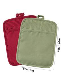 4pcs/6pcs Home Kitchen Baking Tools Set, Including Oven Mitts, Pot Holders, Oven Rack Shields And Coasters, For Heat Resistant And Sublimation Projects. - Multicolor - View 3