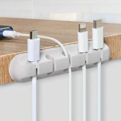 Multi-Slot Cable Organizer - Versatile Cord Management Clamp For Office Desk, Car And Home (Color Options) Storage