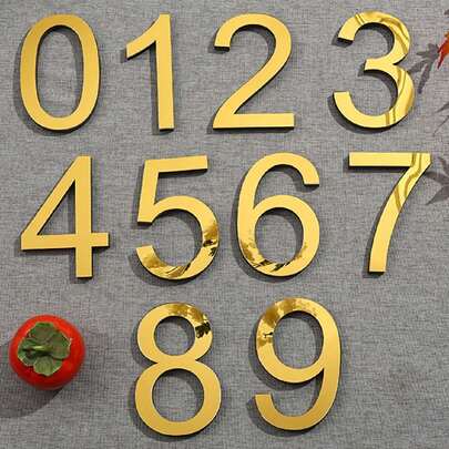 1 件 3D 亚克力镜面墙贴，带英文字母，贴纸，墙贴，乙烯基贴花，用于家居装饰，春季装饰品让您的家焕然一新，拉玛装饰贴纸墙面装饰房间装饰墙镜用于房间浴室装饰客厅装饰