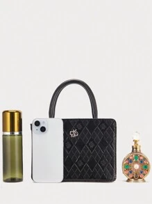 DK DKMG 1pc Women's Professional Business Casual Crocodile Pattern & Other Print Lightweight Outdoor Travel Commute Office Handbag, Tote Bag, Shoulder Bag, Suitable As Gift And For Daily Use