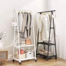 Closet Tendedero Perchero Rack Doble Ropa Con Llantas - Multicolor - Ver 2