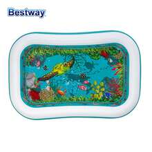 Bestway54177 Rectangular Inflatable Pool With 2 Pairs Of 3D Eyes Underwater World 3D Pool, Featured Family Size Pools, Swim Center Family Inflatable Pools, Backyard Pools - Blue - View 7