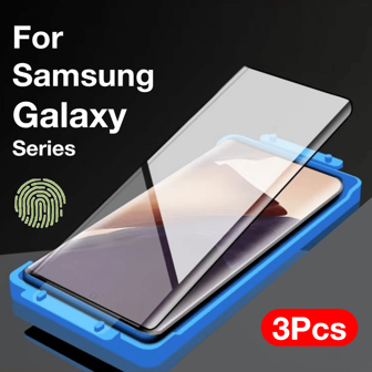 MIAOTIEMO Compatible With Samsung Galaxy S24 S23 Ultra S22 S21 S20 S10 S9 S8 Note 20 10 9 8 Plus Screen Protector With Install Kit, Not Tempered Glass Full Coverage Easy Install High-Definition Clear, Bubble-Free, Scratch And Shatter Resistant Tempered Glass Screen Protector Ultra-High Definition Gift For Birthday/Easter/Presidents Day/Christmas//Family/Friends/Boy/Girlfriend