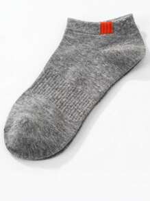 5pairs/Pack Women/Unisex Solid Color Casual Ankle Socks - White & Black, Moisture Wicking, Soft & Smooth, Suitable For Holidays, Sports, Casual, Business Daily Wear, Year-Round
