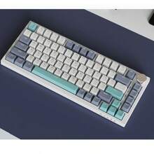 NACODEX-Tri-Mode Bàn phím cơ Học tập Chơi game văn phòng Gõ im lặng Không làm phiền Tuổi thọ cực cao Hoán đổi nóng Điều chỉnh âm lượng RGB-AK75PRO Blue Switch Green White Blue - màu xanh lá - Xem 4