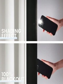 Estelar Textiler 两片装灰白遮光窗帘，长 84 英寸，隔热窗帘，适用于客厅和卧室窗户 - 白色 - 查看 4