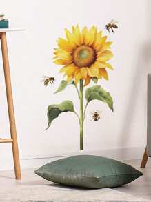 mama look 樹和鳥樣式牆貼 - 綠色 - 查看 1